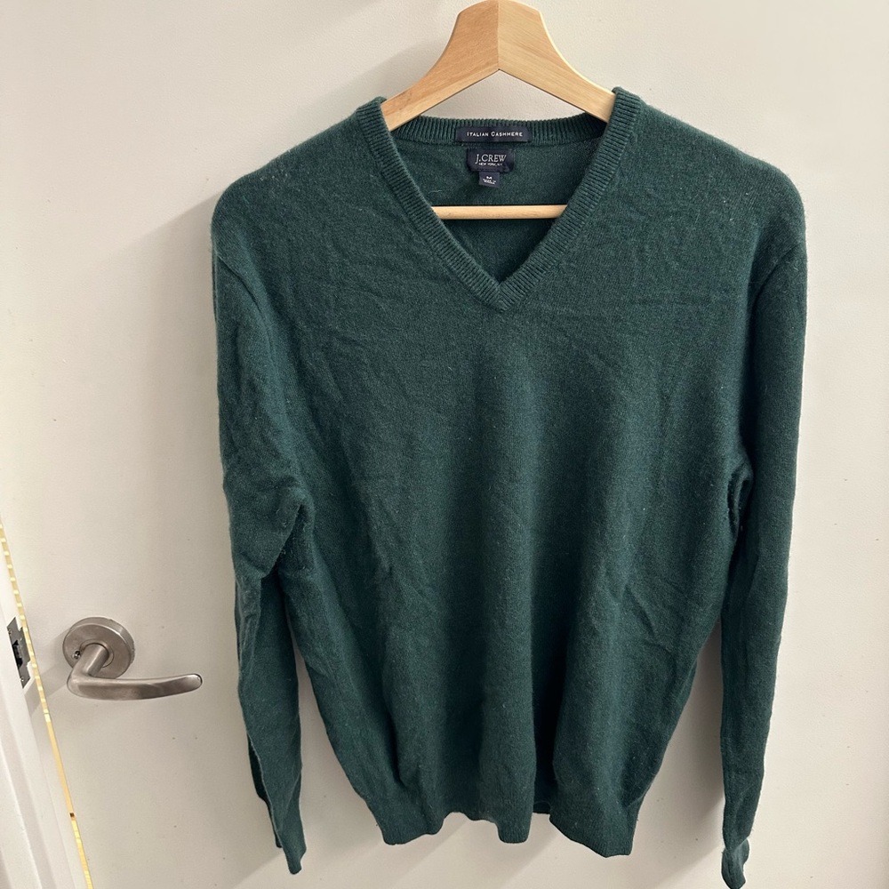 Great J. Crew cashmere V-neck sweater